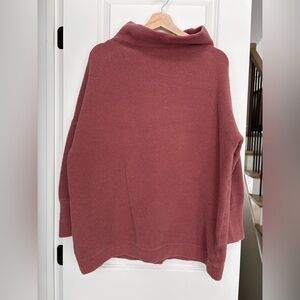 Free People Ottoman Sweater | Rust/ Dusty Rose | Size Medium